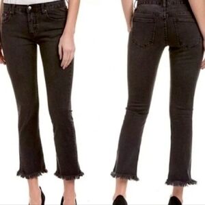 Evidnt Black Frayed Hem Jeans Size 28 US 6 New
